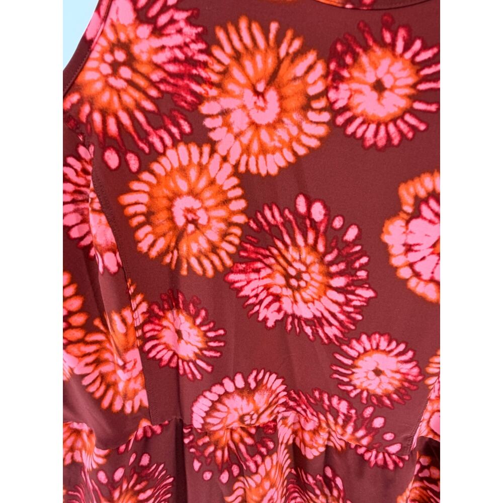 Toad&Co Sunkissed Sleeveless Maxi Dress in Rust and Coral, Large - Picture 5 of 14